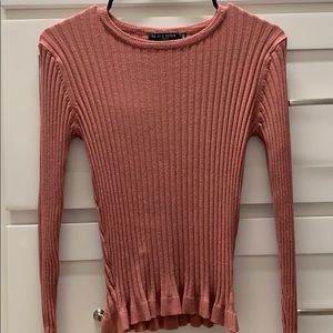 Ribbed, Cropped Sweater